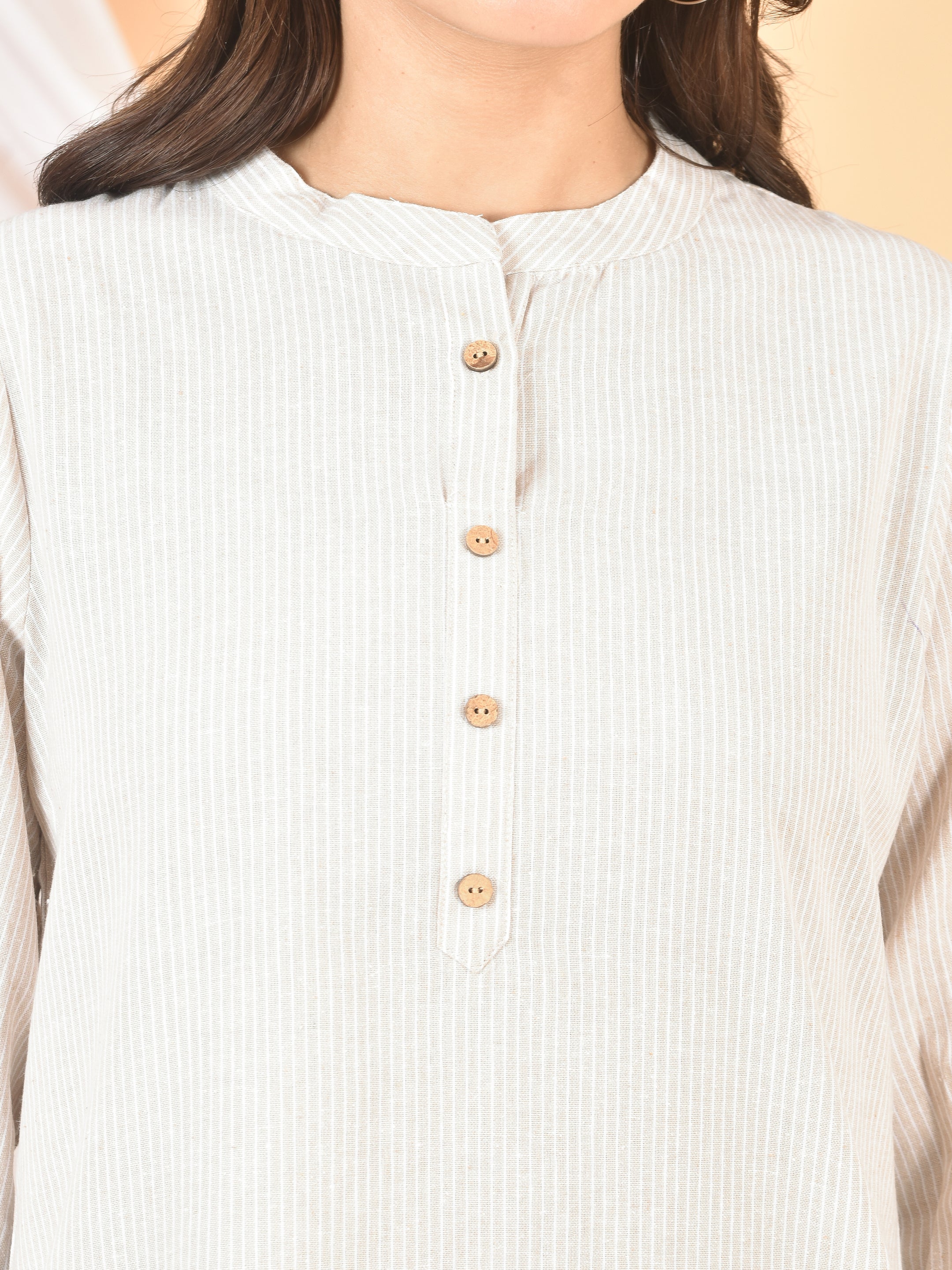 Women Gray Lining Top T-07