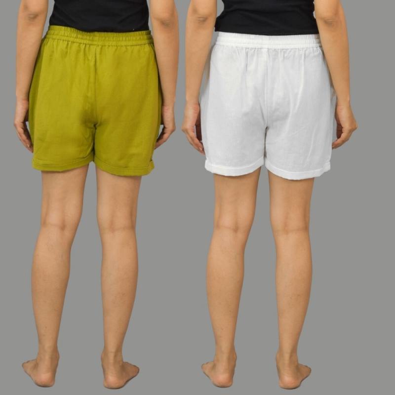 Combo of 2  Cotton Women Shorts-10588