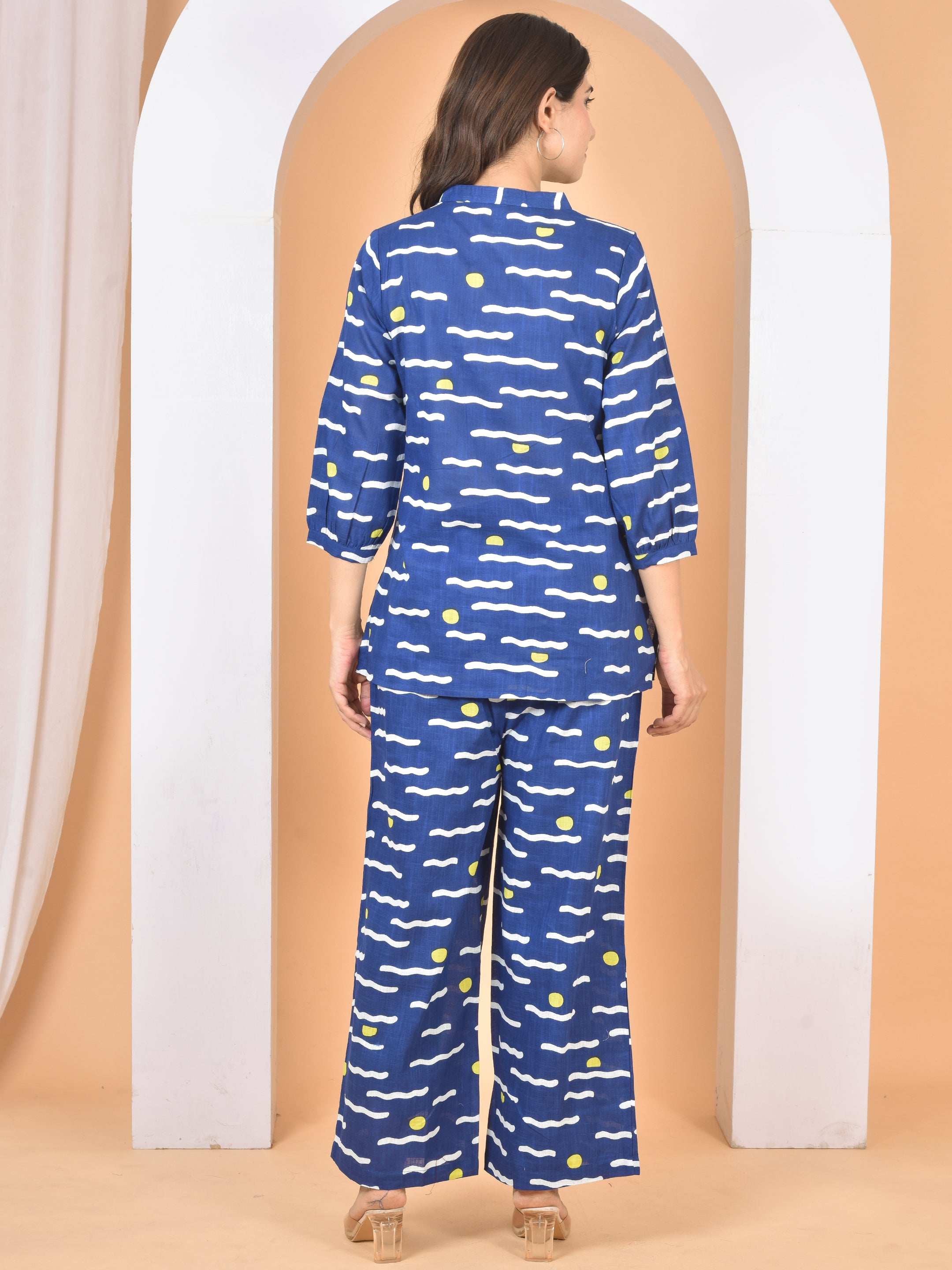 Women Blue Printed Cod Set