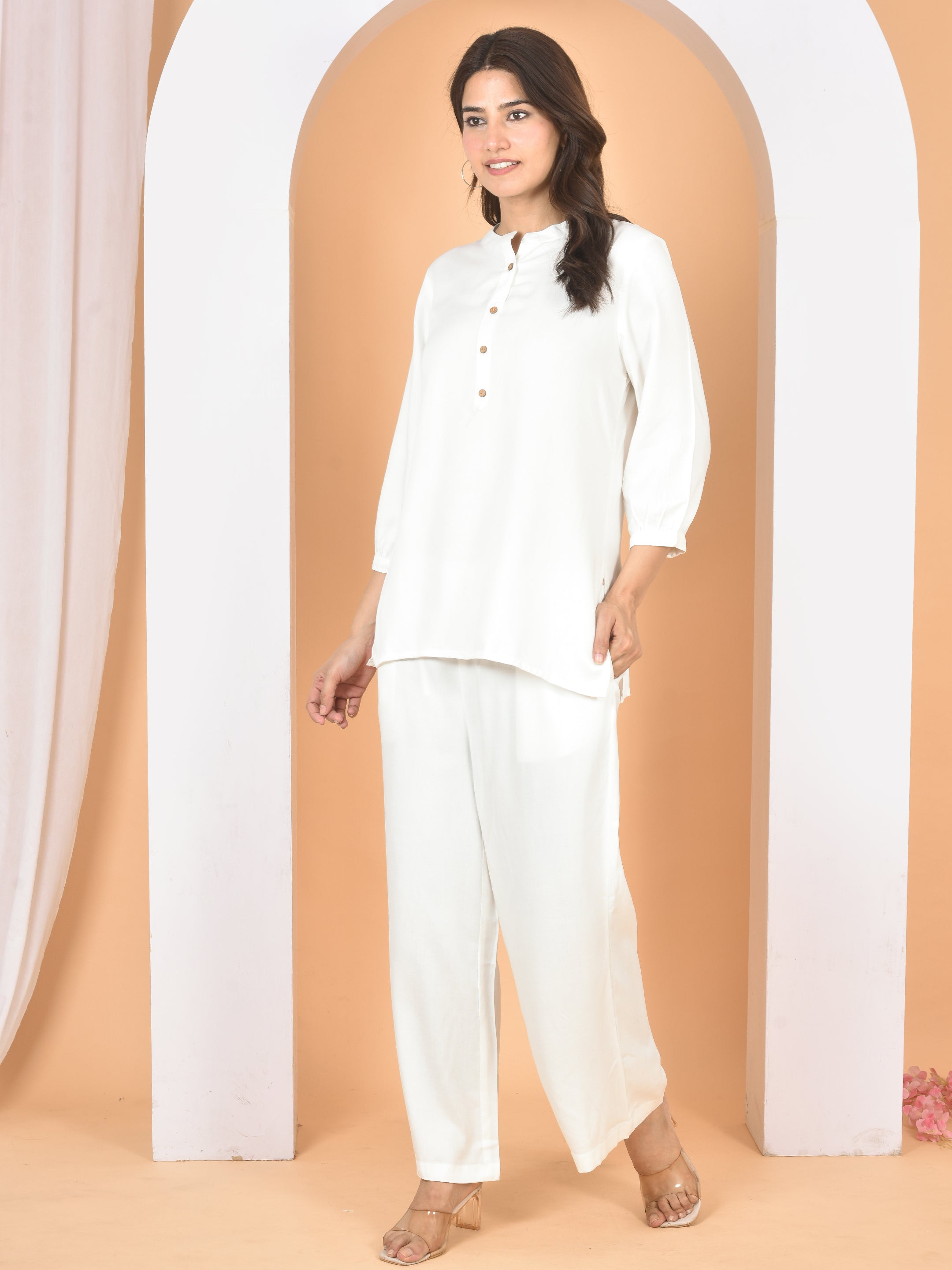 Women White Plain Cod set