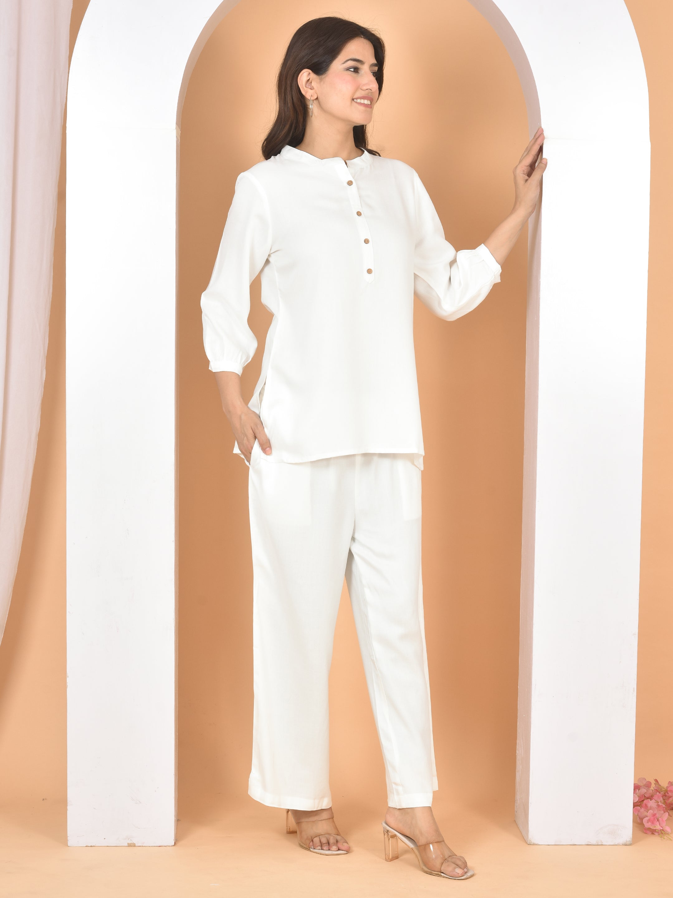 Women White Plain Cod set