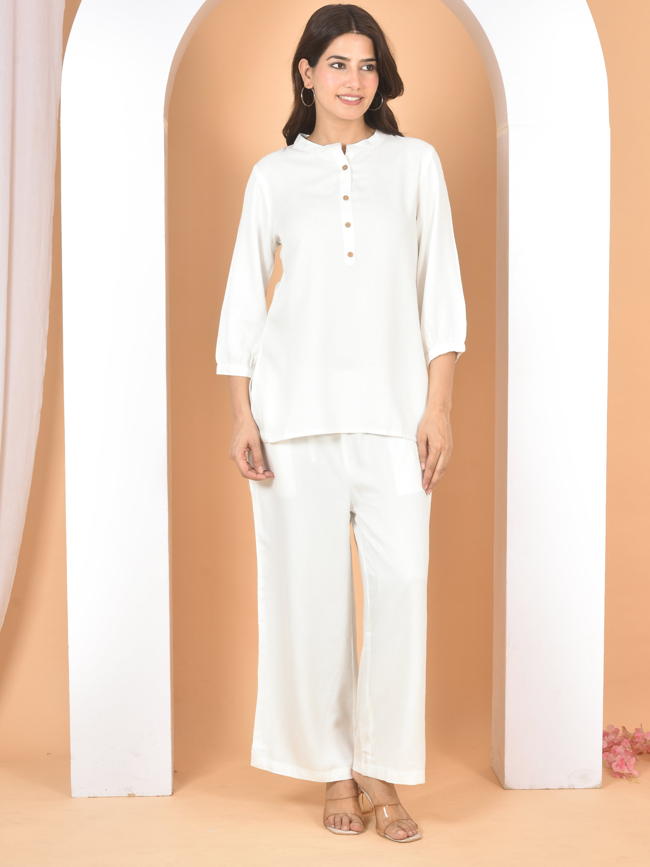 Women White Plain Cod set